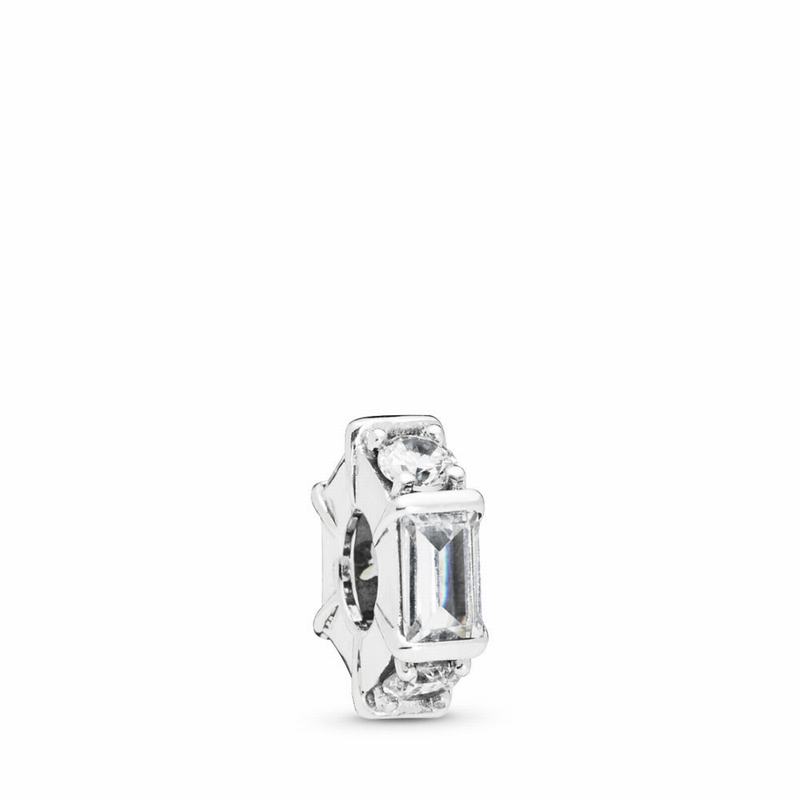 Pandora Ice Sculpture Spacer Charm Clearance NZ, Sterling Silver (708264-RKJ)